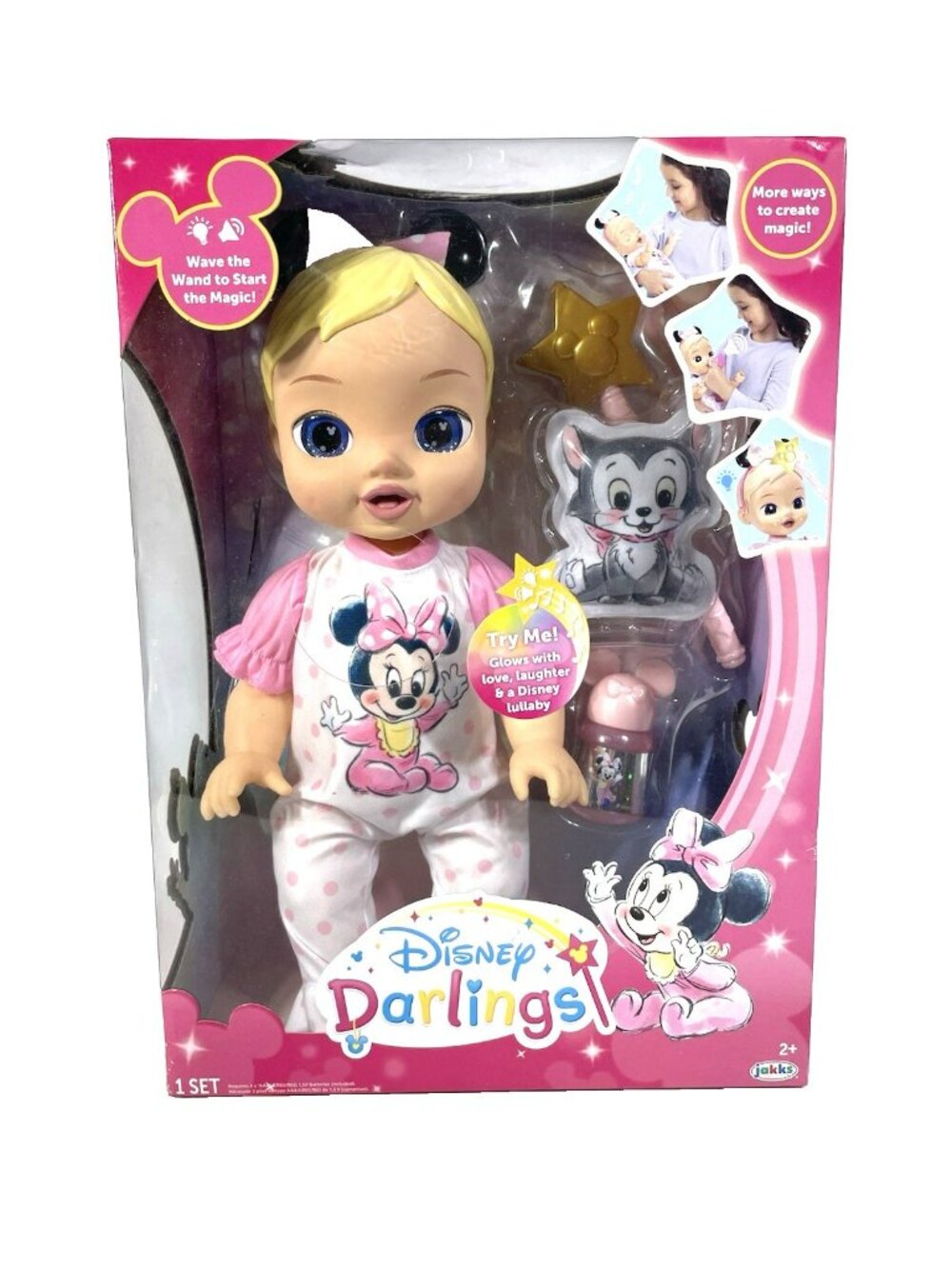 Disney Darlings Minnie Mouse 13" Deluxe Interactive Doll Baby Doll & Accessories